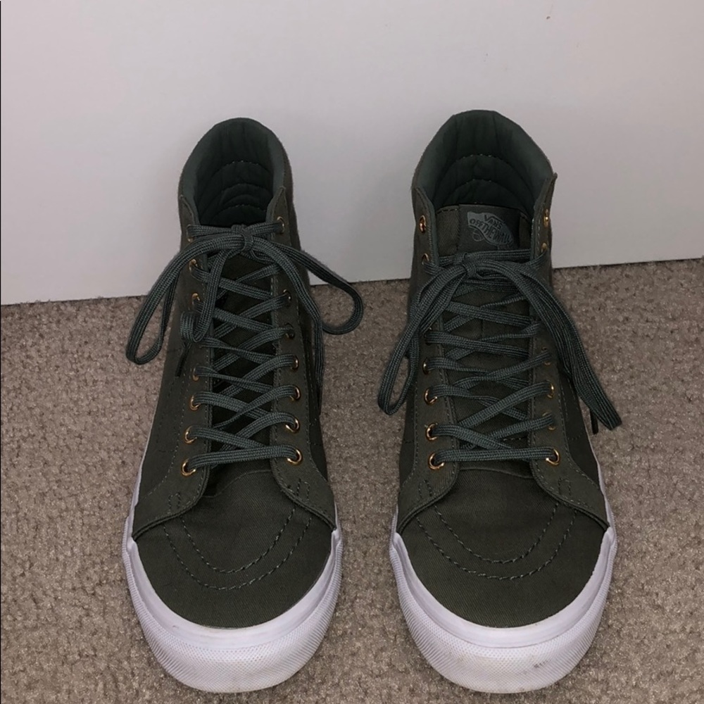 High top army green vans